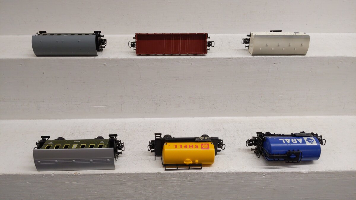 Marklin HO Assorted Freight Cars 4502, 4508, 4000, 4646, 4607, 4040 [6] EX/Box