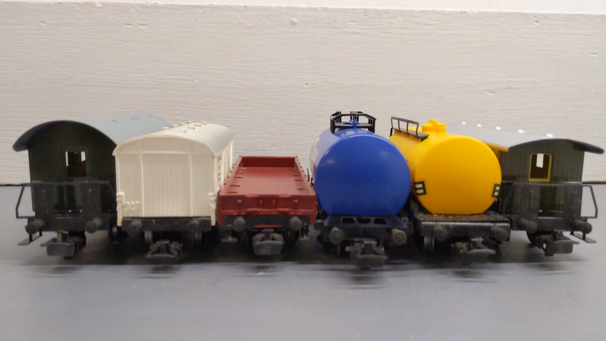 Marklin HO Assorted Freight Cars 4502, 4508, 4000, 4646, 4607, 4040 [6] EX/Box