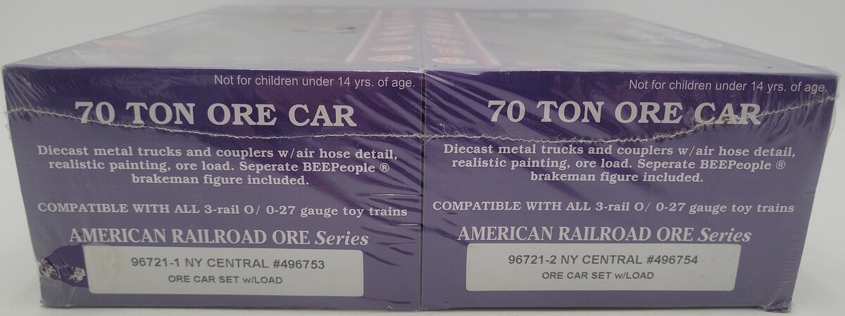 RMT 96721 O Gauge NYC Ore Car (Set of 2) NIB
