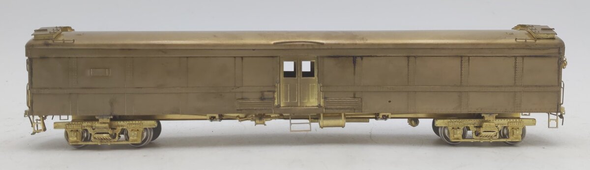 HO Scale BRASS Baggage Car - Unpainted EX