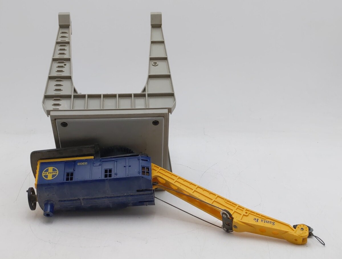 Lionel 6-2303 O Gauge Santa Fe Manual Gantry Crane VG