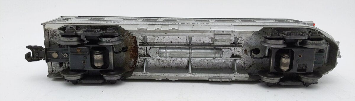 Lionel 2423 Vintage O Lionel Lines Hillside Lighted Observation Car w/Silvr Roof VG