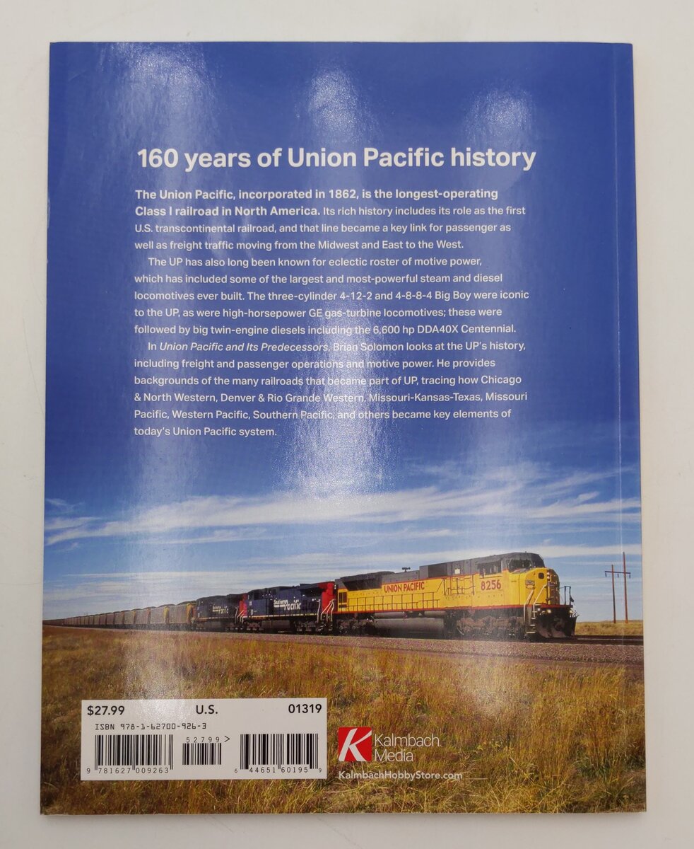 Union Pacific and Its Predecessors Paperback Book By Brian Solomon EX