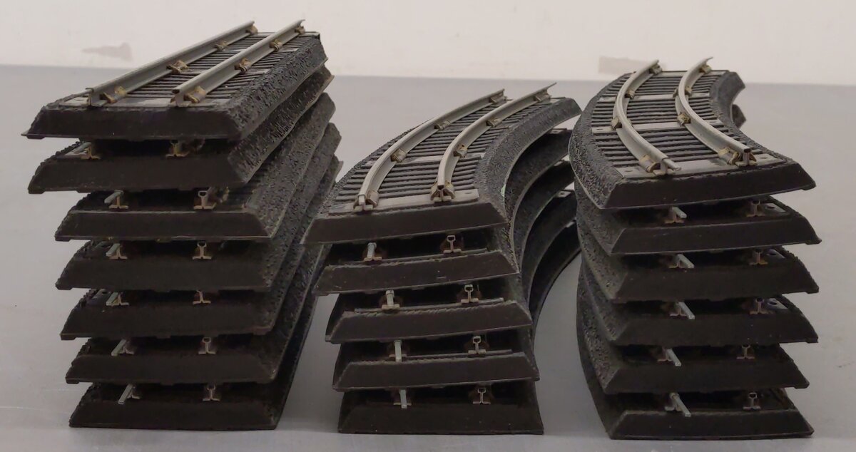 American Flyer 726/727 S Gauge Assorted Straight & Curve Track [28] VG