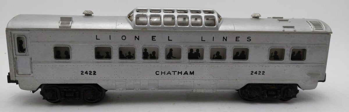 Lionel 2422 Vintage O Lionel Lines Chatham Lighted Dome Car EX