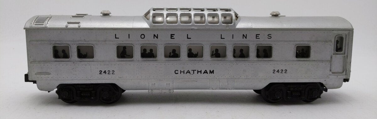 Lionel 2422 Vintage O Lionel Lines Chatham Lighted Dome Car EX