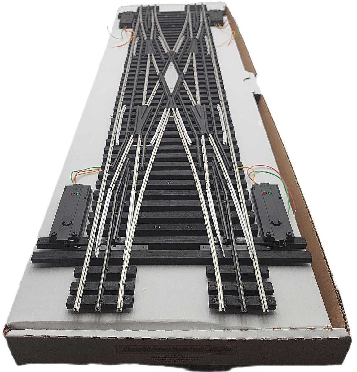 Ross 175M O Gauge Double Crossover with Dz1000 Switch Turnout EX/Box