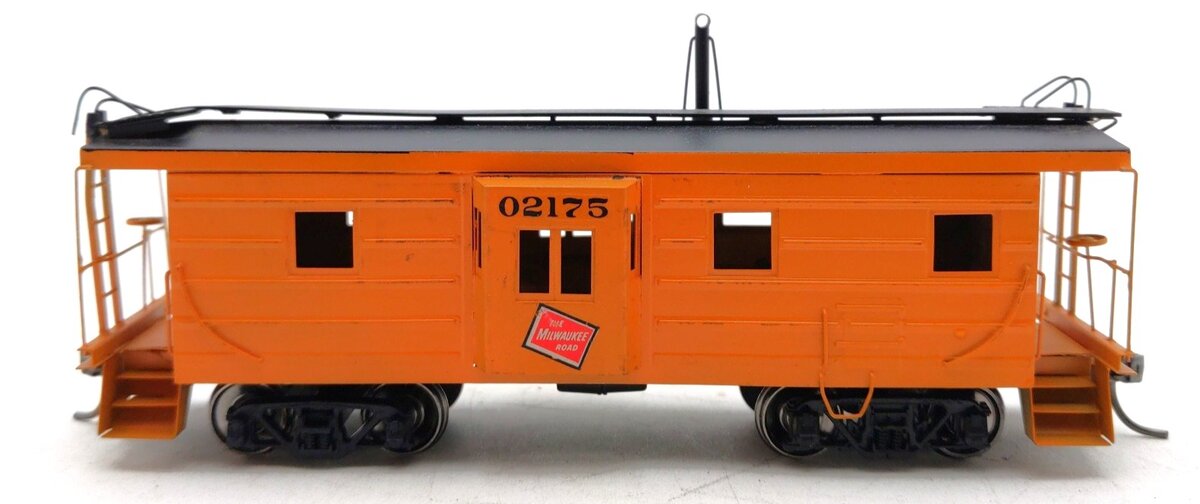 KMT BRASS HO Scale Milwaukee Road Bay Window Caboose #02175 VG