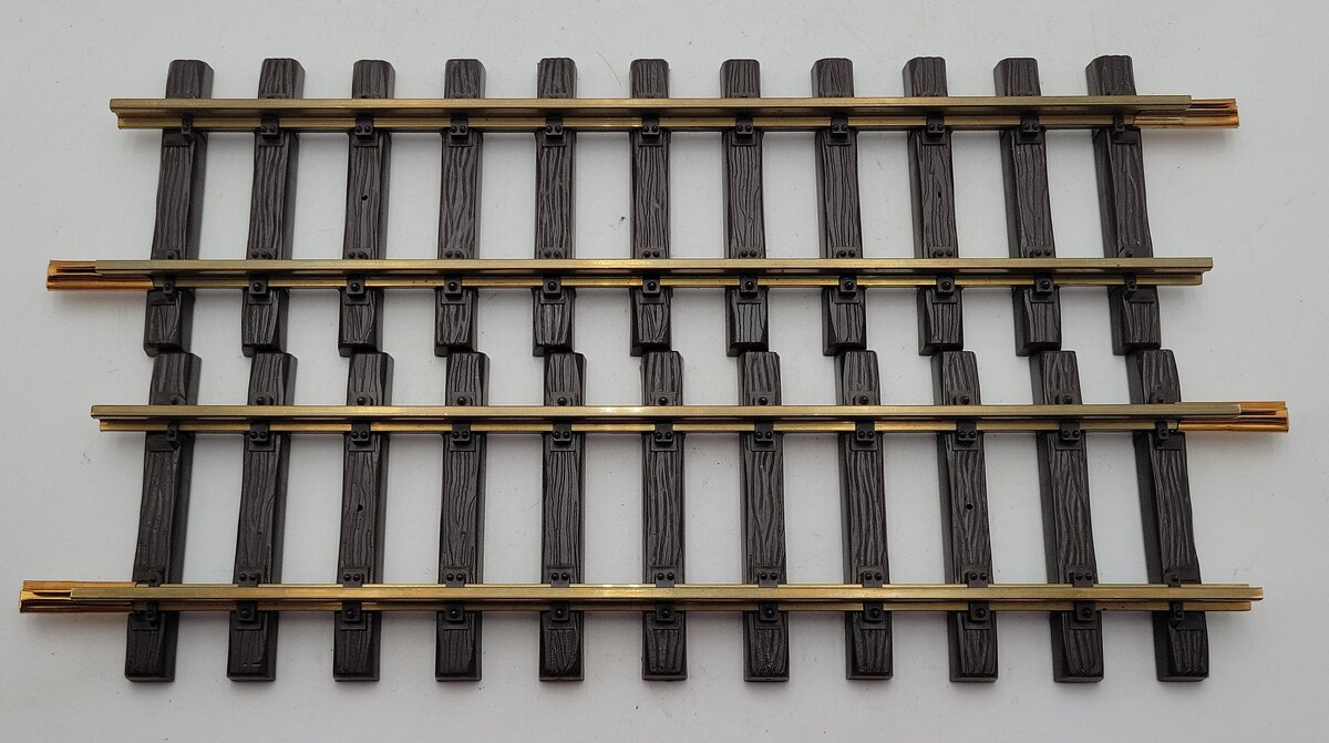 LGB G Scale Brass Assorted Straight & Curved Track [8] EX