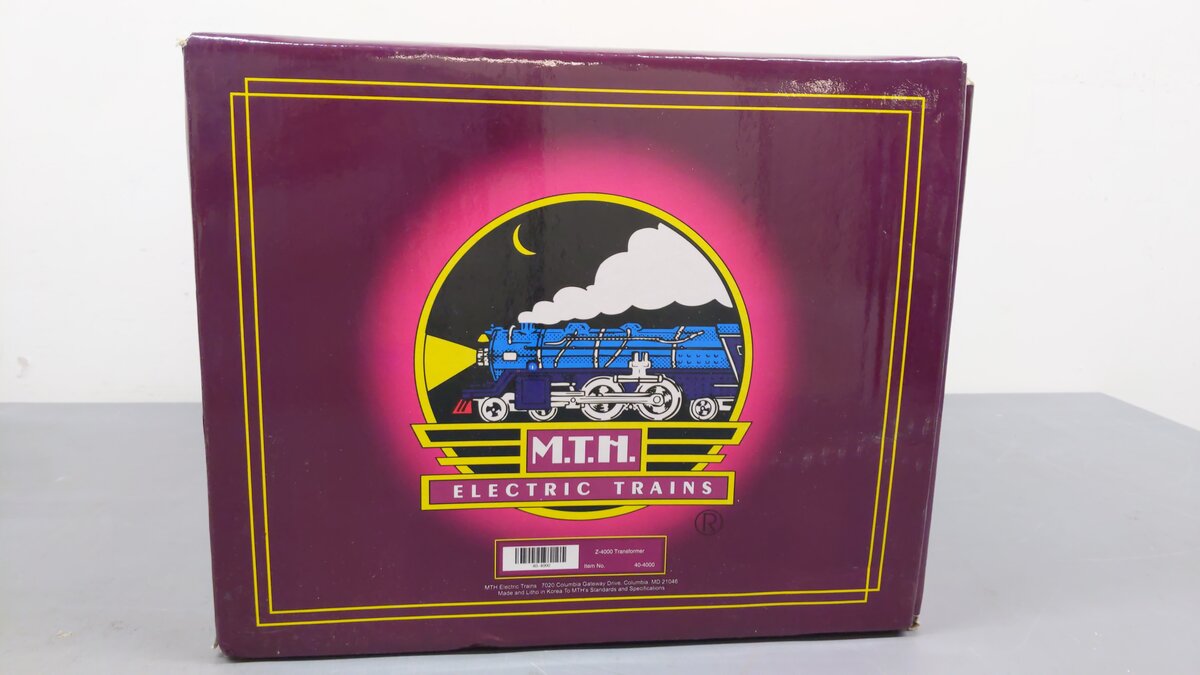 MTH 40-4000 O Z-4000 400W Dual Control Transformer EX/Box