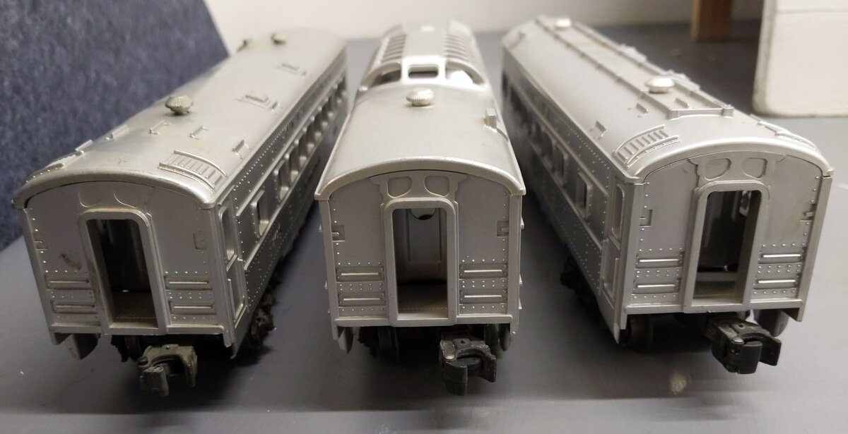 Lionel 2408S Vintage O Gauge Santa Fe Steamline Passenger Cars: 2408, 2429, 2410 EX