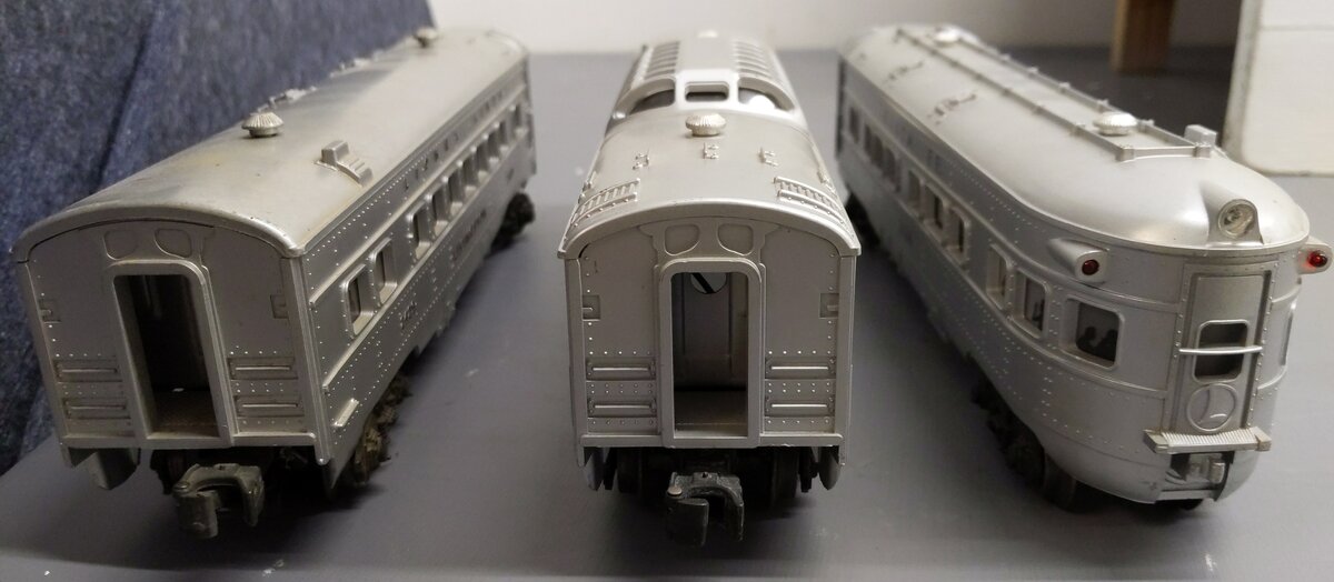 Lionel 2408S Vintage O Gauge Santa Fe Steamline Passenger Cars: 2408, 2429, 2410 EX