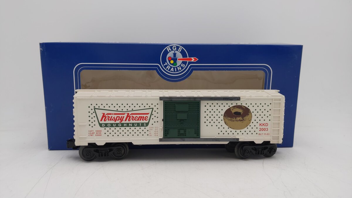 RGS 2003 Custom Decorated Scale Krispy Kreme Doughnuts Boxcar (Limited Run) LN/Box