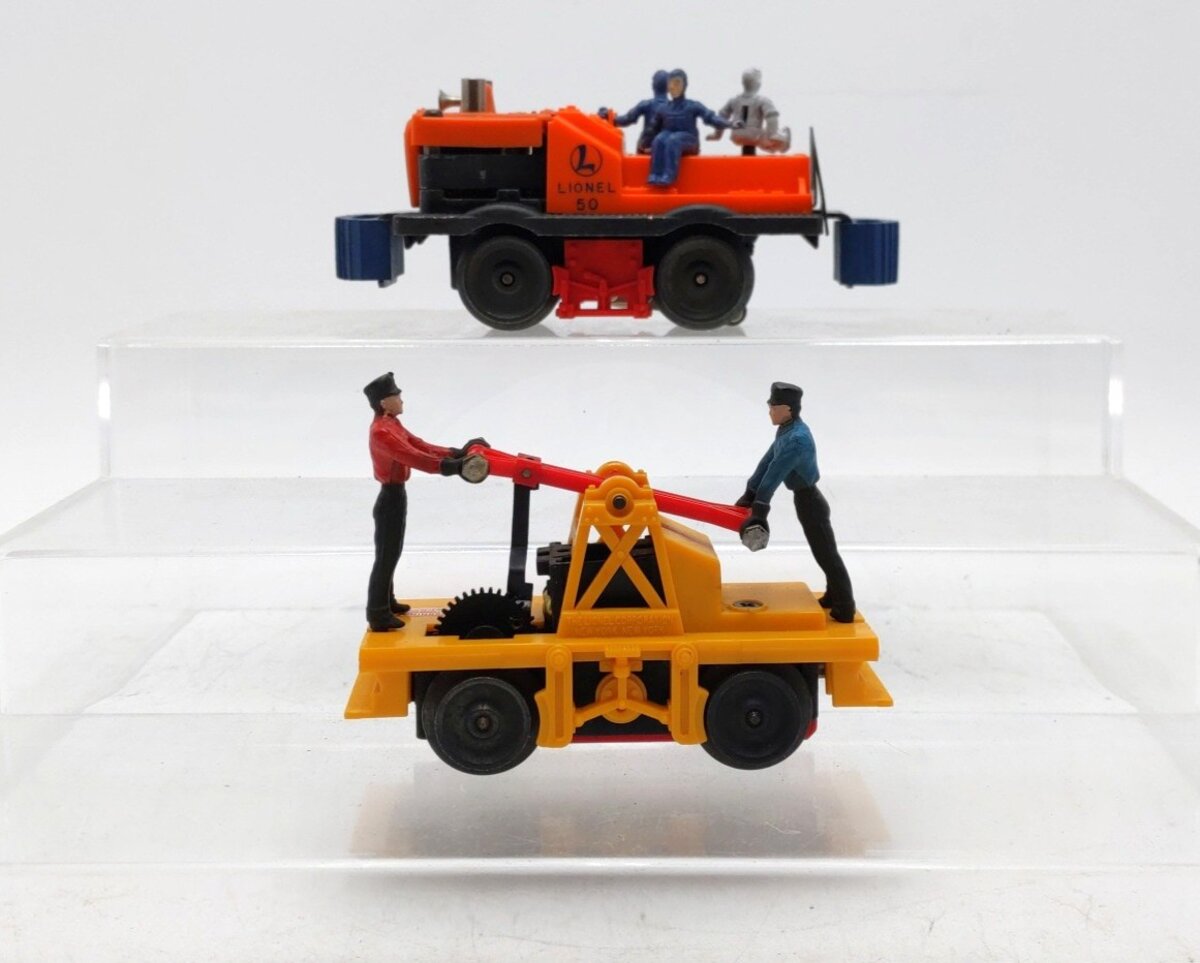 Lionel Vintage O Gauge Postwar Motorized Cars: 65 & 50 [2] EX/Box