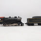 MTH 30-1245-1 PRR 2-8-0 Steam Loco & Tender w/PS2 #7609 EX