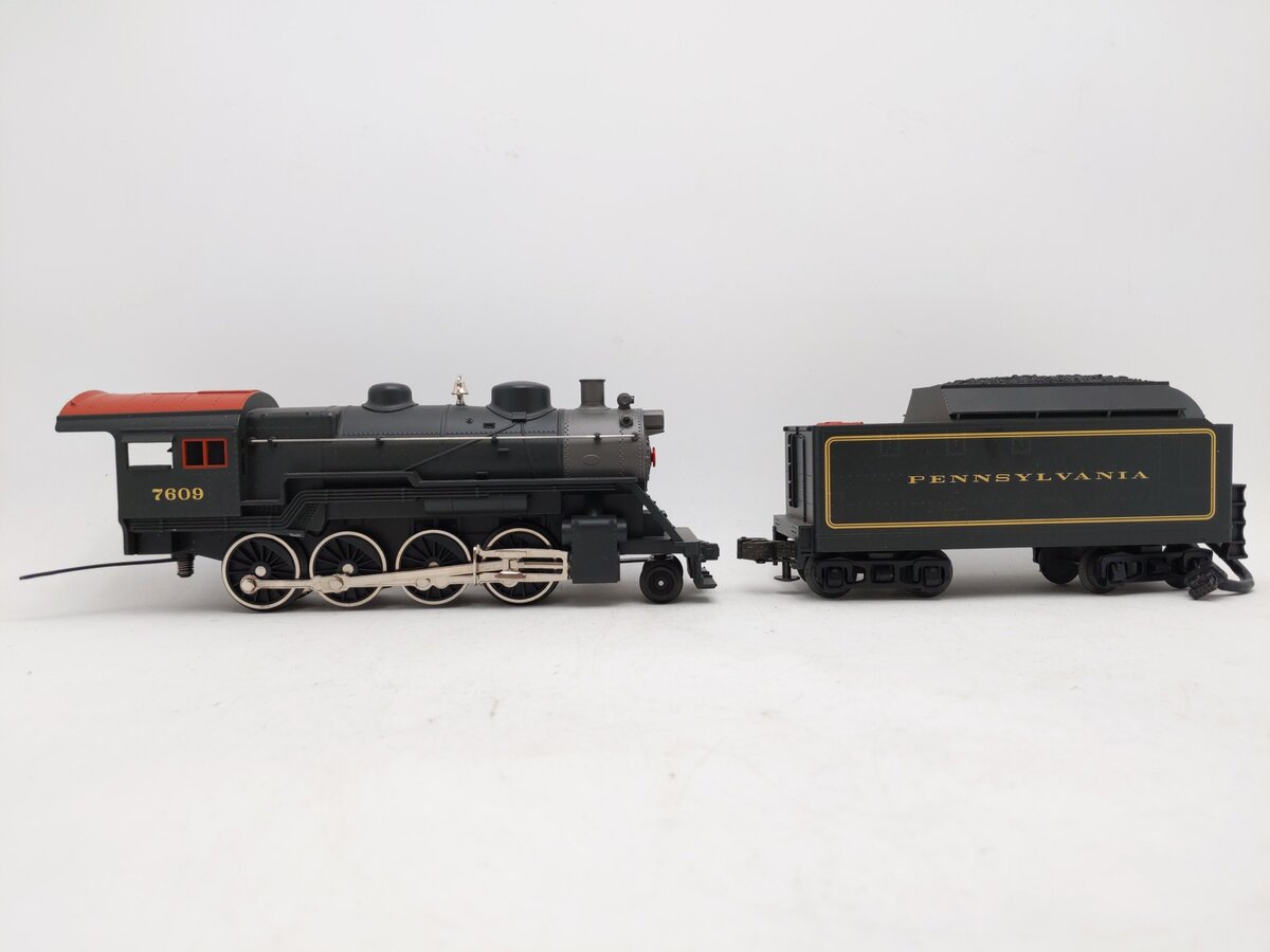 MTH 30-1245-1 PRR 2-8-0 Steam Loco & Tender w/PS2 #7609 EX