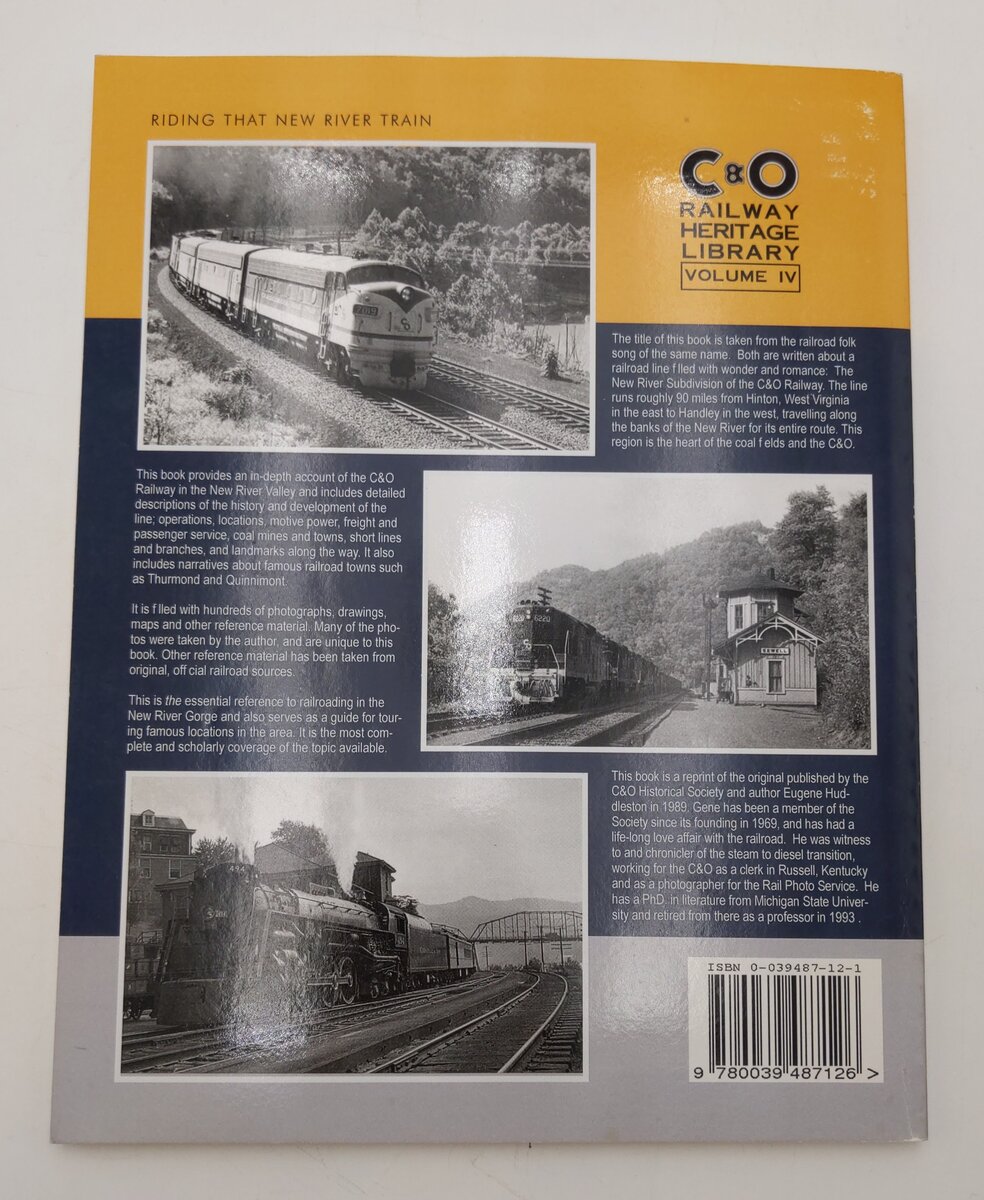 Riding That New River Train Paperback Book Chesapeake & Ohio Historical Society EX