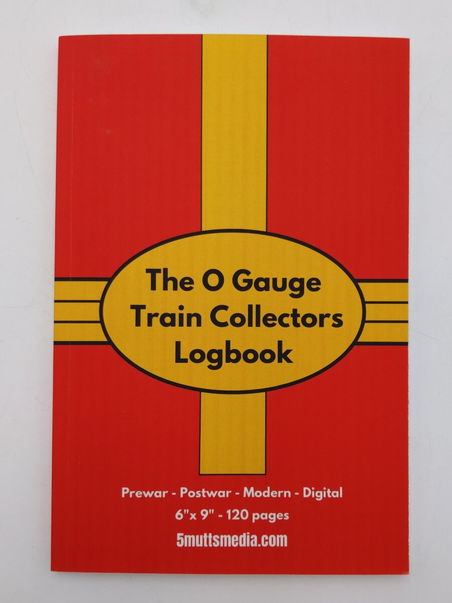 The O Gauge Train Collectors Logbook Paperback Book By 5Mutts Media EX