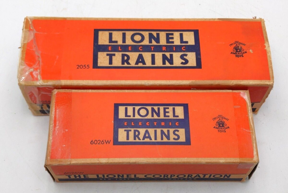 Lionel 2055 Vintage O 4-6-4 Hudson Steam Locomotive with 6026W Tender EX/Box