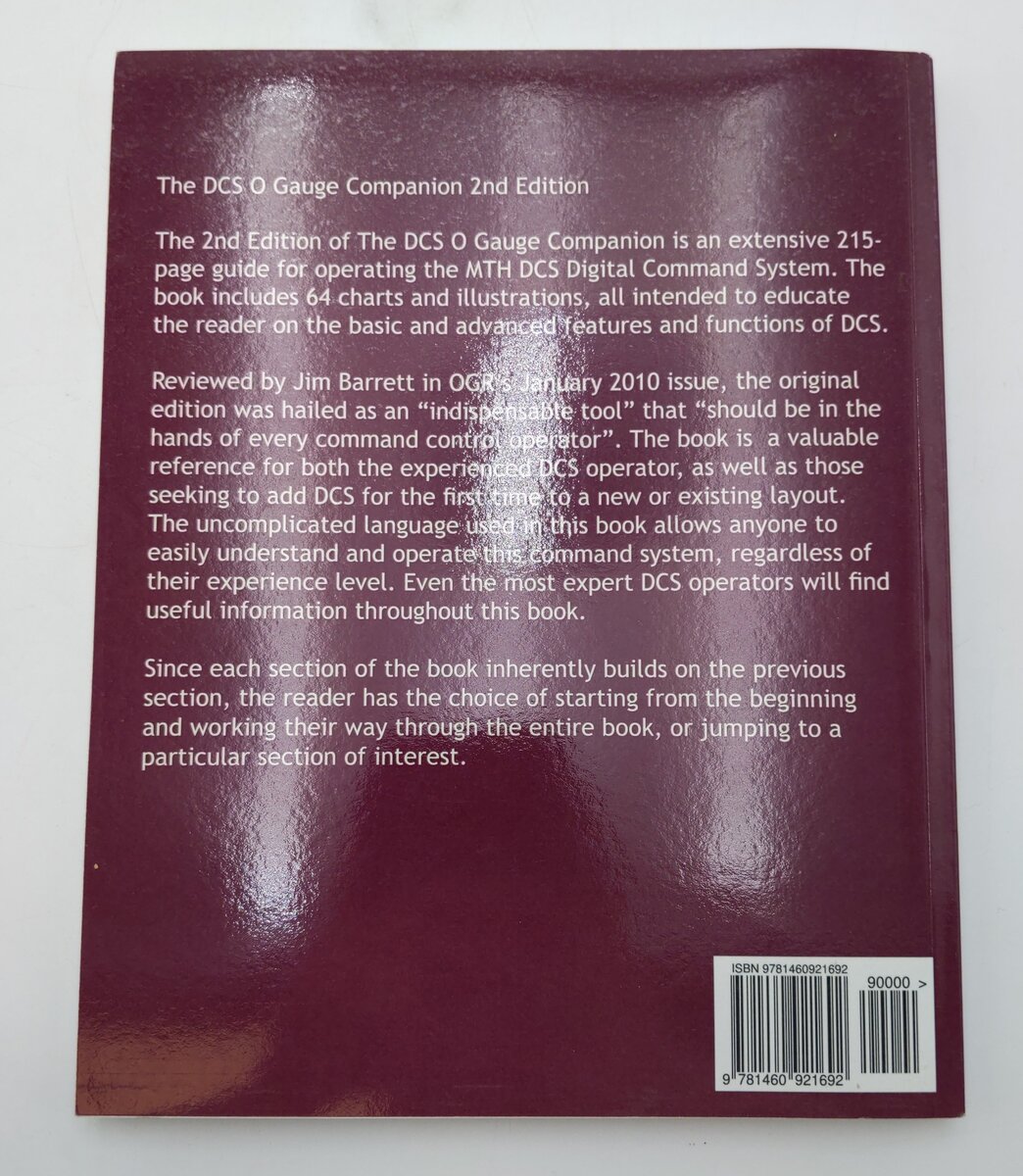 The DCS O Gauge Companion Paperback Book By Barry Broskowitz EX