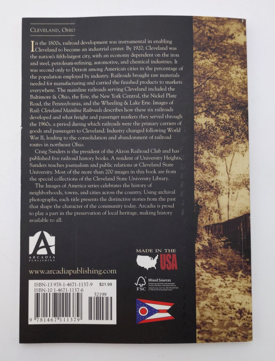 Cleveland Mainline Railroads Paperback Book By Craig Sanders EX