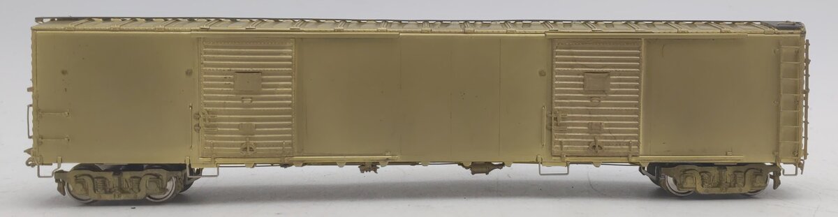 The P Company HO BRASS PRR X42 Mail Storage Car - Unpainted EX