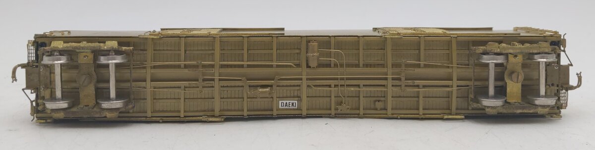 The P Company HO BRASS PRR X42 Mail Storage Car - Unpainted EX