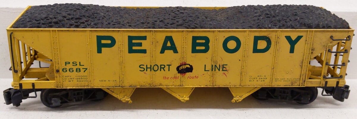 Bachmann G scale 6687 Peabody 3-Bay Hopper