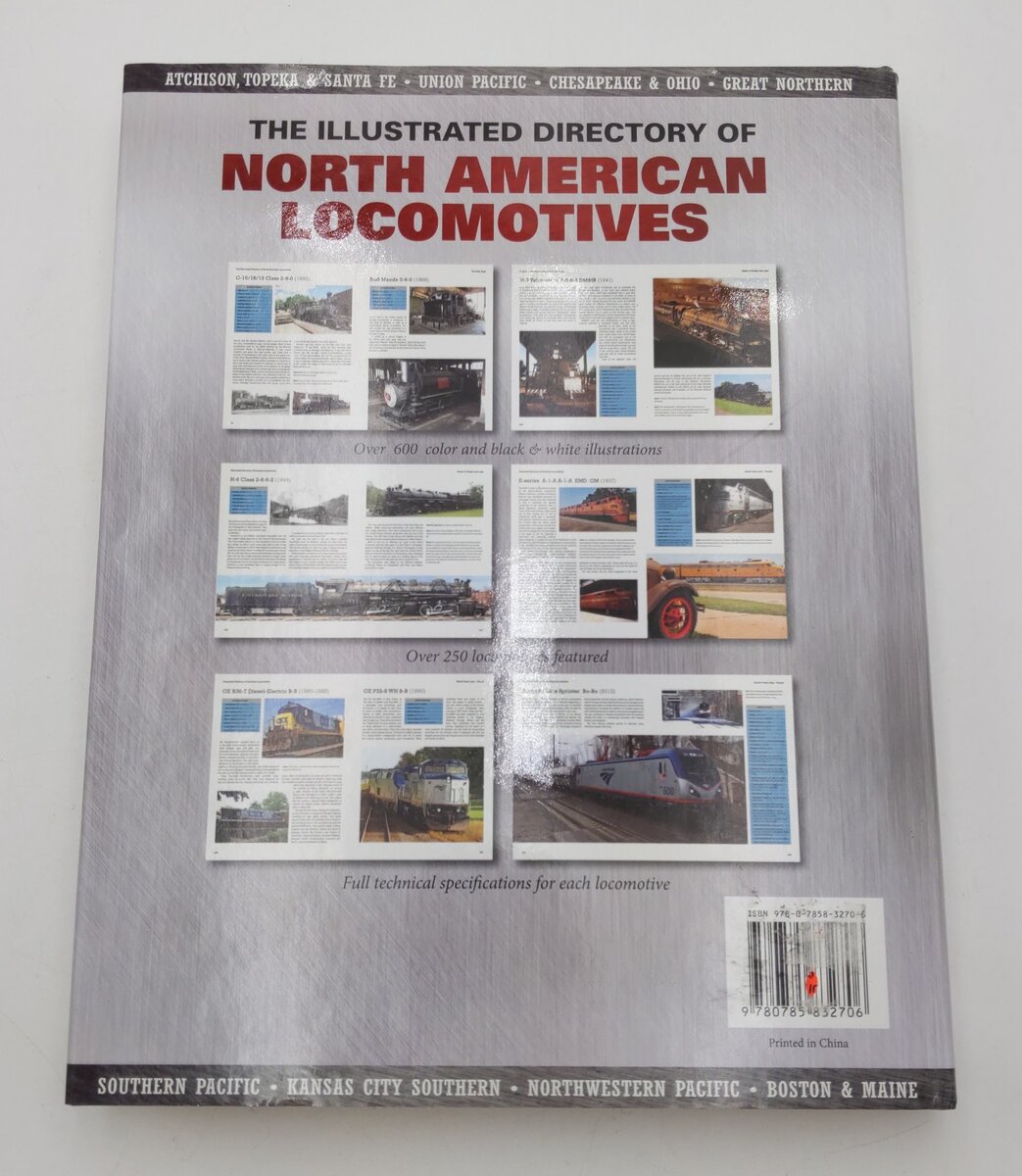 The Illustrated Directory of North American Locomotives Hardcover Book EX