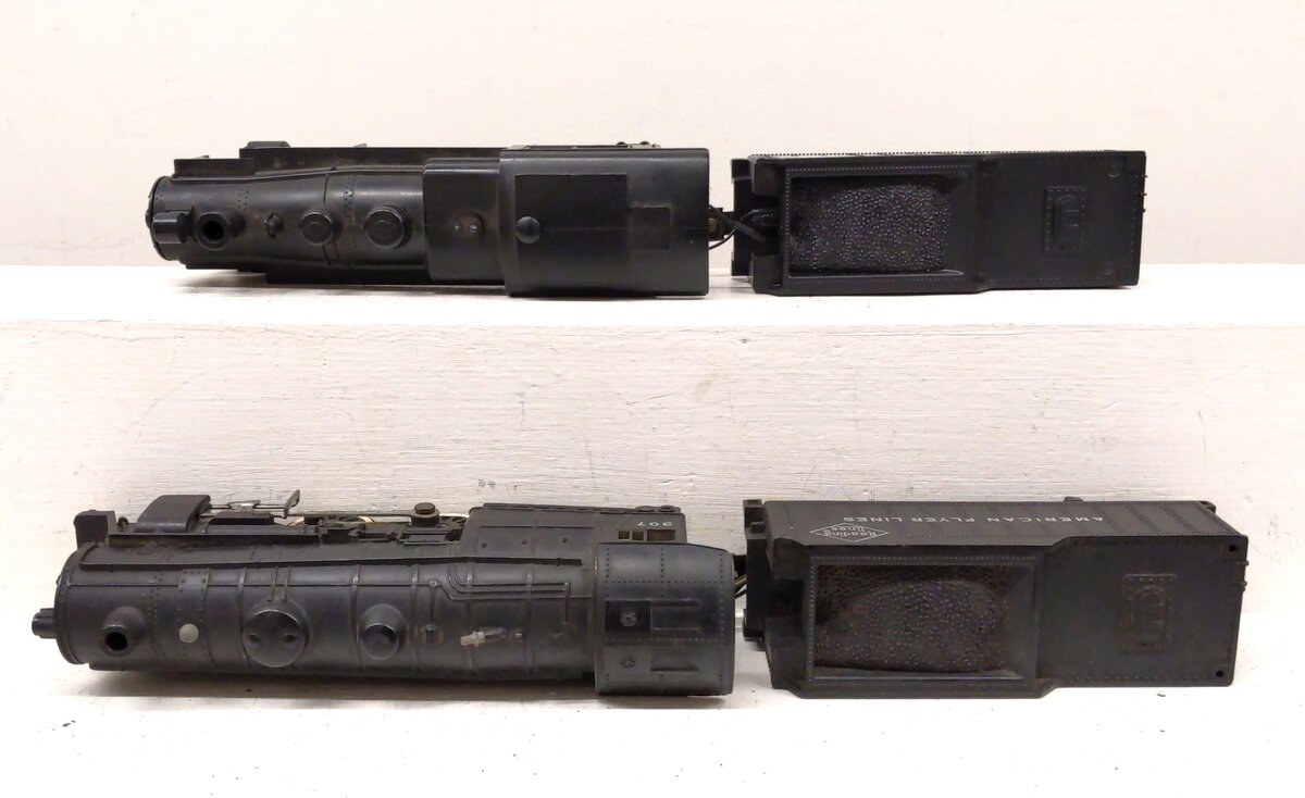 American Flyer Vintage S Gauge Steam Locomotives: 21168, 307 [2] VG