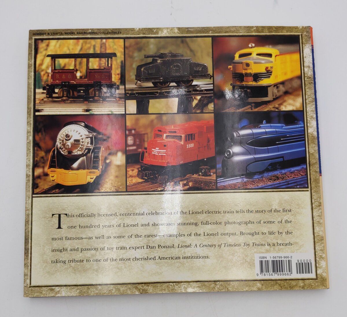 Lionel - A Century Of Timeless Toy Trains Hardcover Book By Dan Ponzol VG