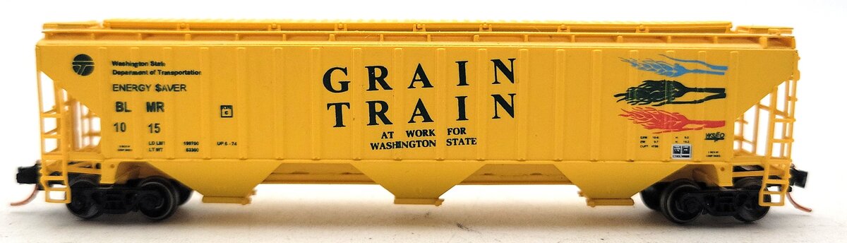 InterMountain 65330 N Scale 4750 PS-2 "Grain Train" 3 Bay Covered Hopper #1015 LN/Box