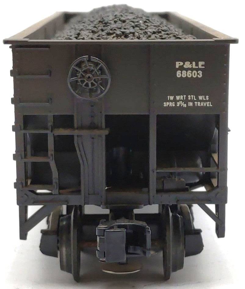 Weaver 4032 O scale P&LE Hi Rail 3 Bay Coal Car #68603 VG/Box
