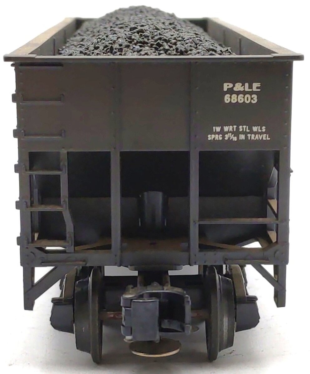 Weaver 4032 O scale P&LE Hi Rail 3 Bay Coal Car #68603 VG/Box