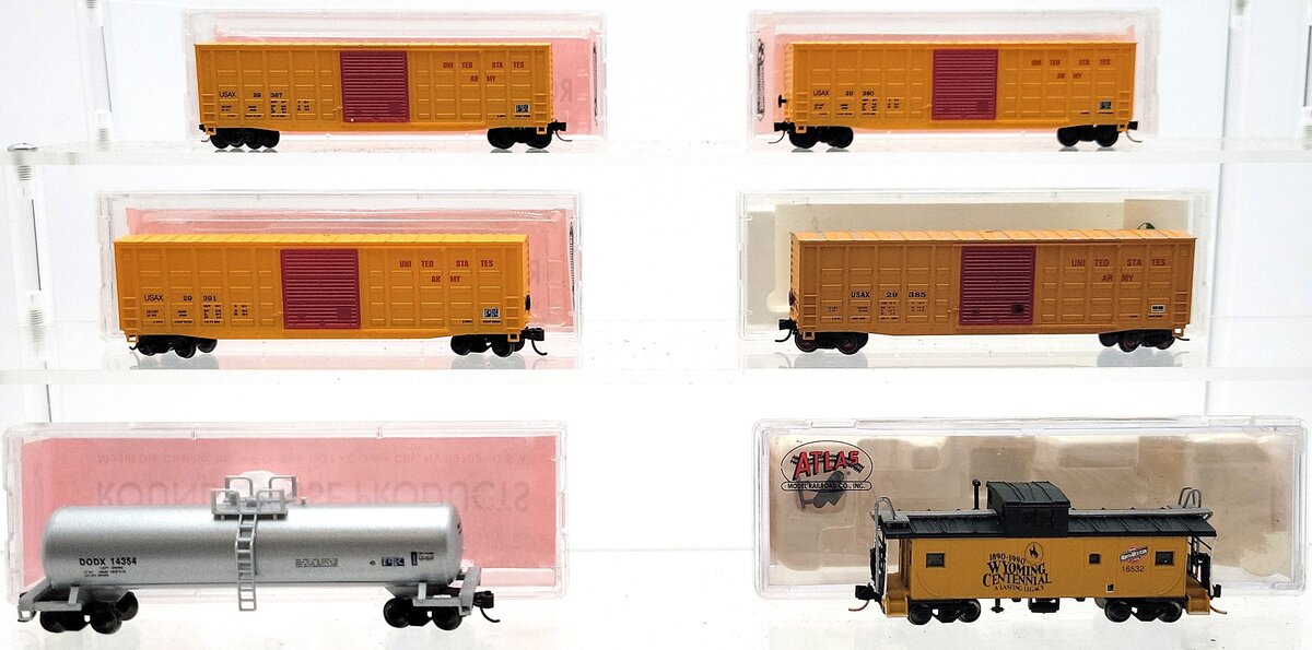 Atlas & Roundhouse N Scale Assorted Freight Cars [6] EX/Box