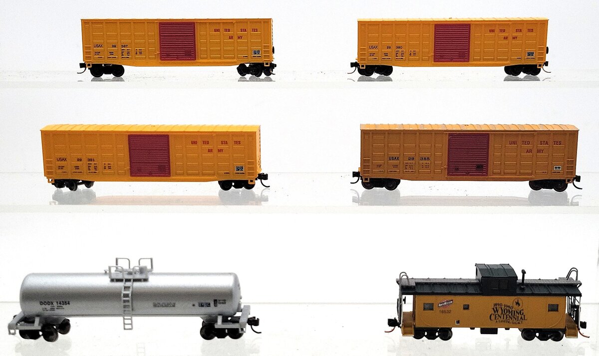 Atlas & Roundhouse N Scale Assorted Freight Cars [6] EX/Box