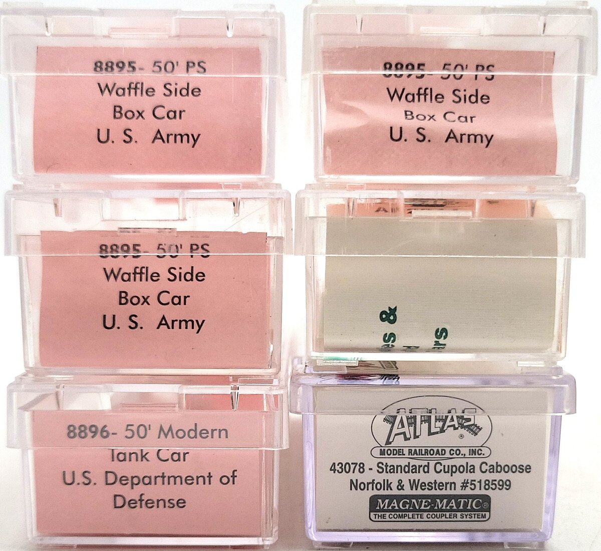 Atlas & Roundhouse N Scale Assorted Freight Cars [6] EX/Box