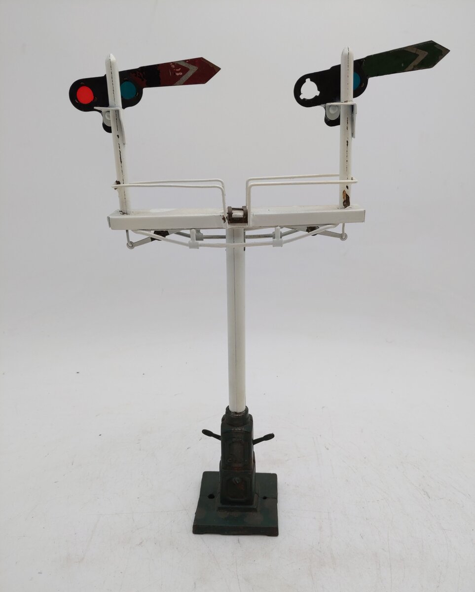 Ives 302 Prewar Standard Gauge Double Arm Semaphore