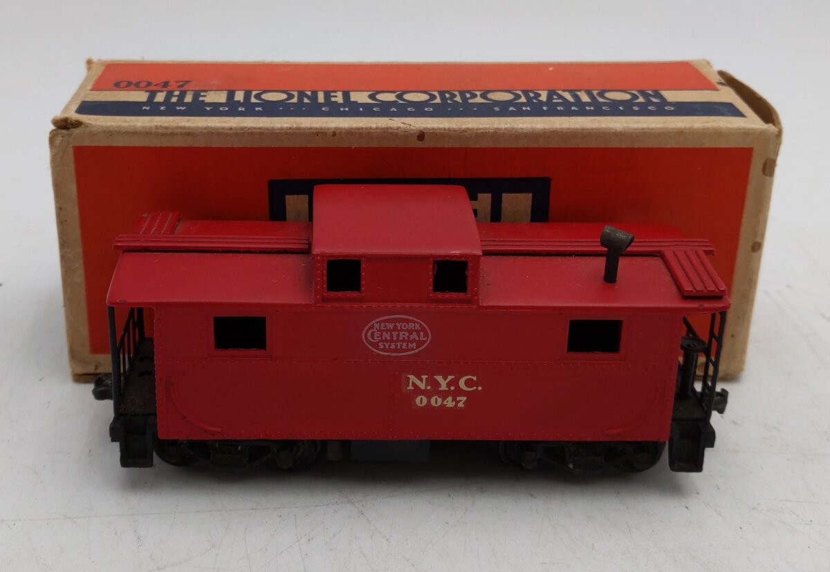 Lionel 0047 OO Gauge Vintage Prewar New York Central Caboose EX/Box