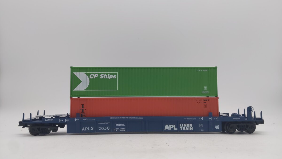 Right-of-Way 2050 O APLX Freight Car w/ Containers EX/Box