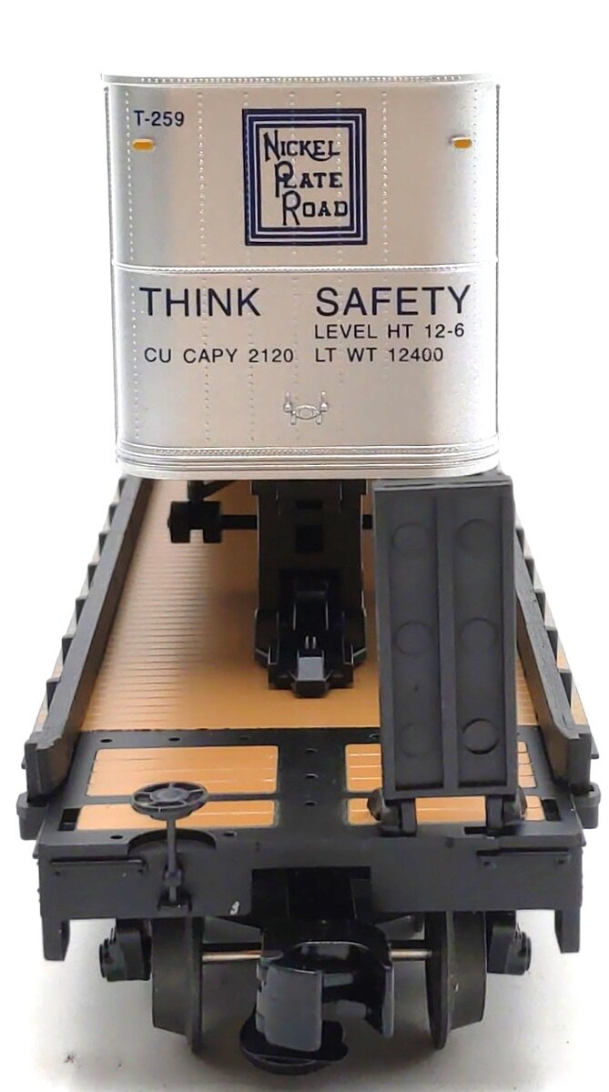 Weaver 2043 O Gauge Nickel Plate Road 50' Flat Car w/ 35' Silver Trailer LN/Box
