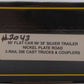 Weaver 2043 O Gauge Nickel Plate Road 50' Flat Car w/ 35' Silver Trailer LN/Box