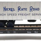 Weaver 2048 O Gauge Nickel Plate Road 50' Flat Car w/ 35' Silver Trailer LN/Box
