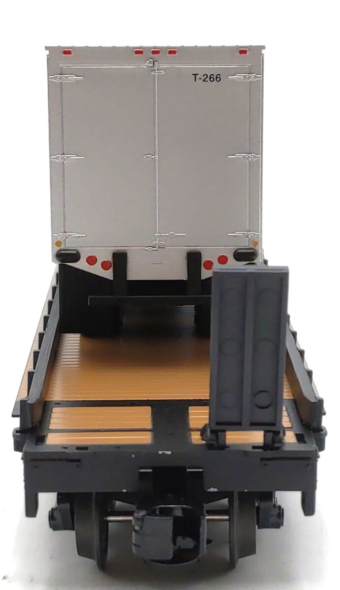 Weaver 2048 O Gauge Nickel Plate Road 50' Flat Car w/ 35' Silver Trailer LN/Box