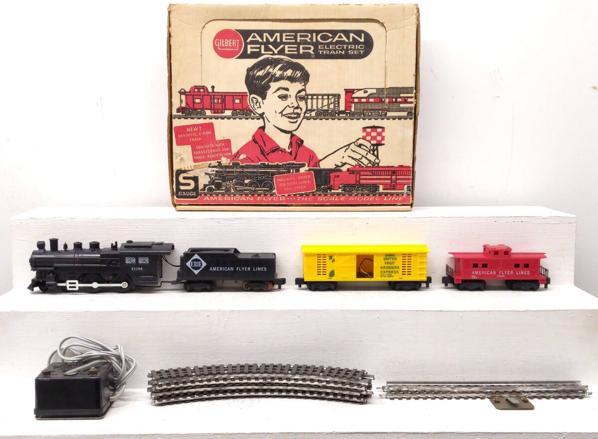 American Flyer 20705 Vintage S The Pioneer Flyer Train Set VG/Box