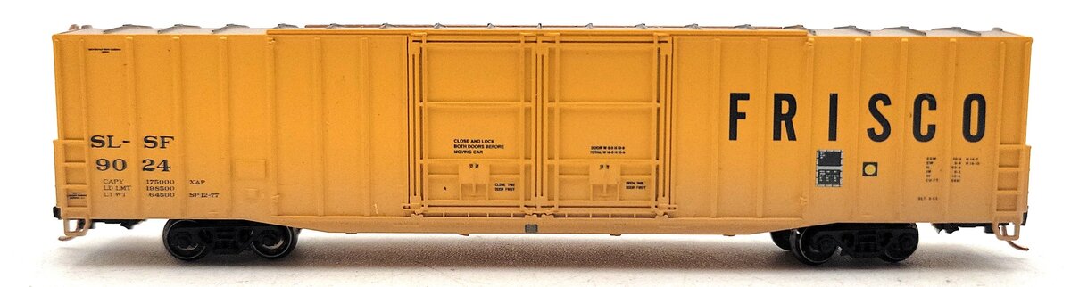 Athearn 17167 N Scale Frisco Weathered Auto Boxcar #9024 LN