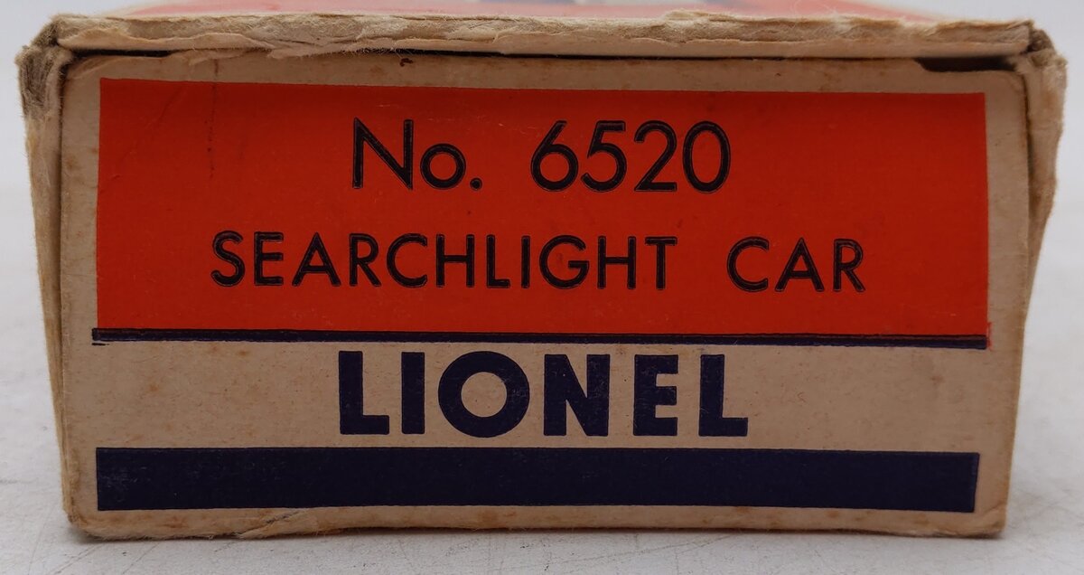 Lionel 6520 Vintage O Green Generator Operating Searchlight Car - Rare VG/Box