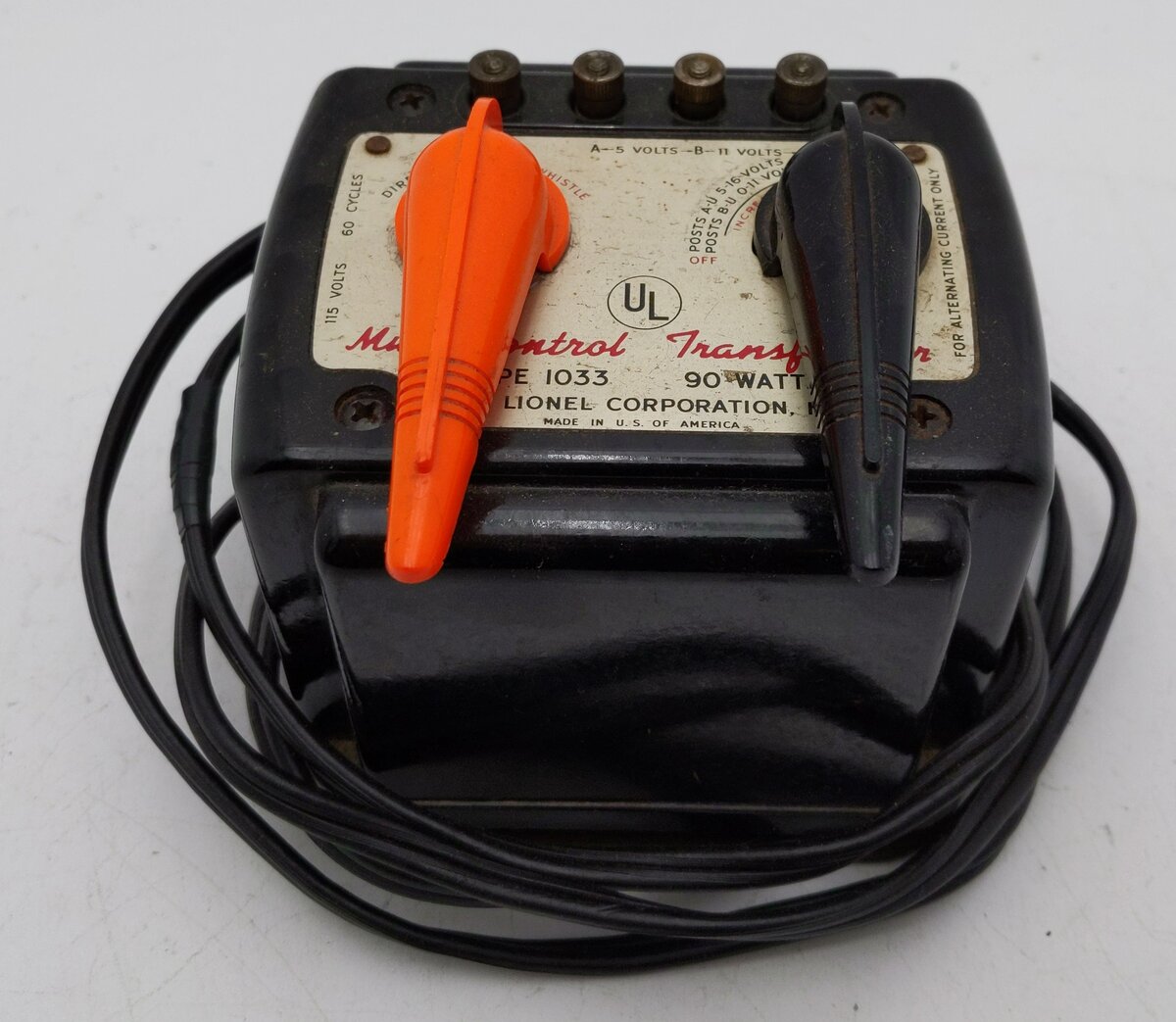 Lionel 1032 Vintage O 75 Watt Transformer VG