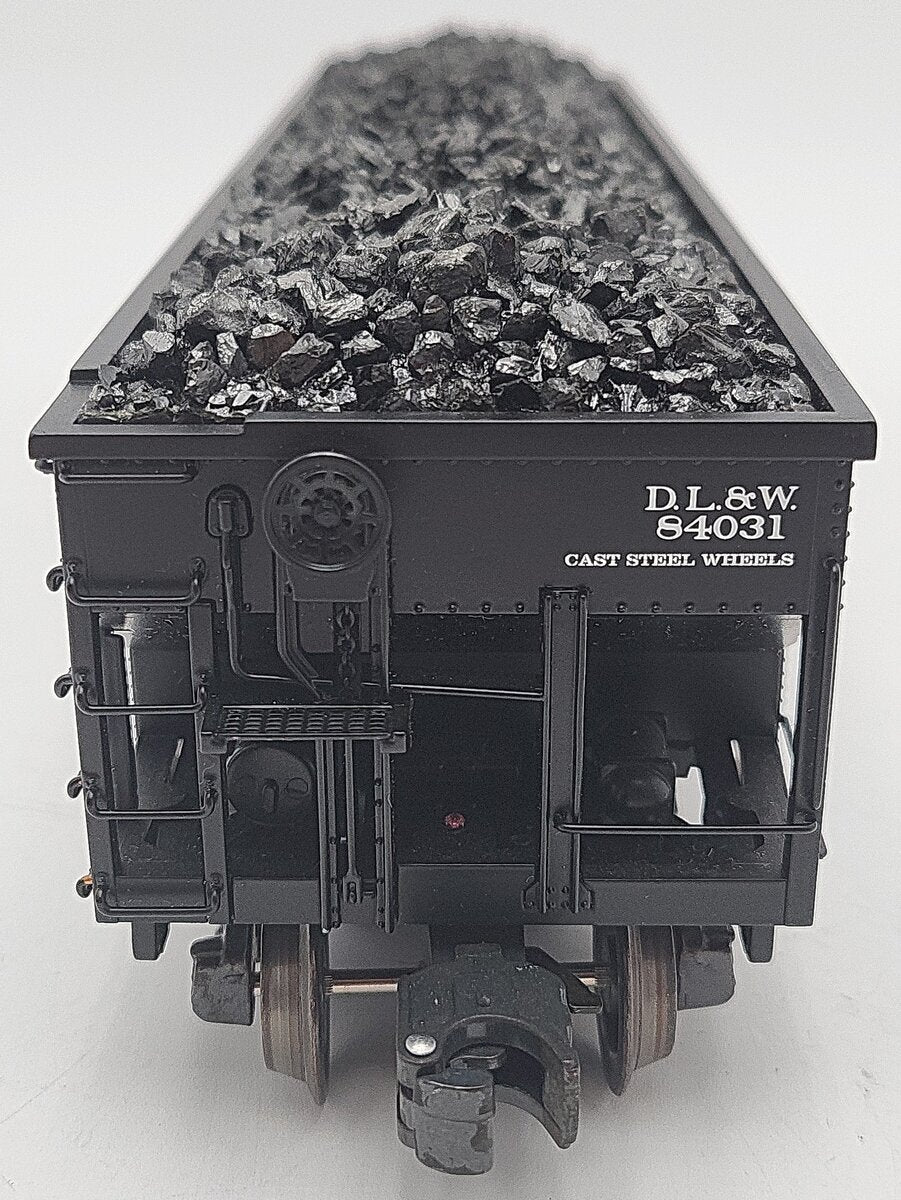 K-Line K623-1472 O Delaware, Lackawanna & Western 4-Bay Hopper w/ Load #84031 EX