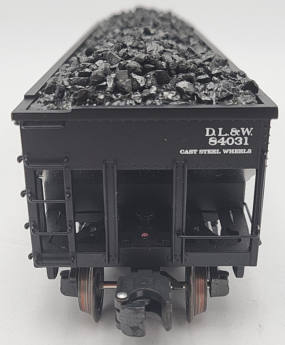 K-Line K623-1472 O Delaware, Lackawanna & Western 4-Bay Hopper w/ Load #84031 EX